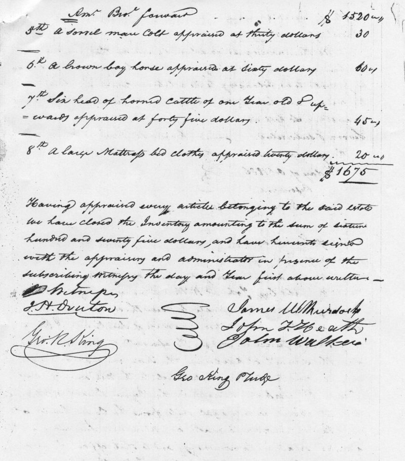 Jeremiah Walker Succession - 1835 7