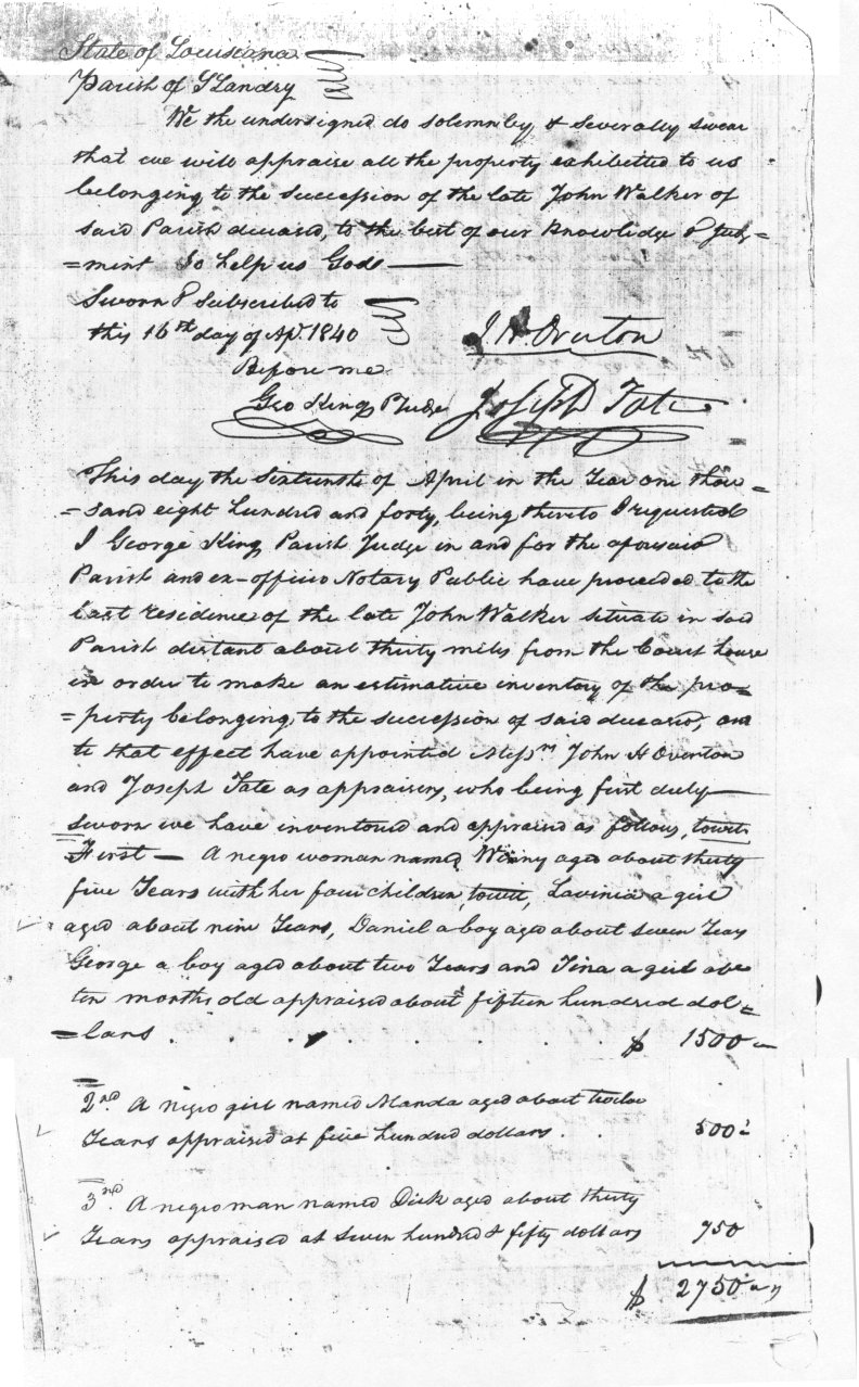 John Walker Succession - 1840 2
