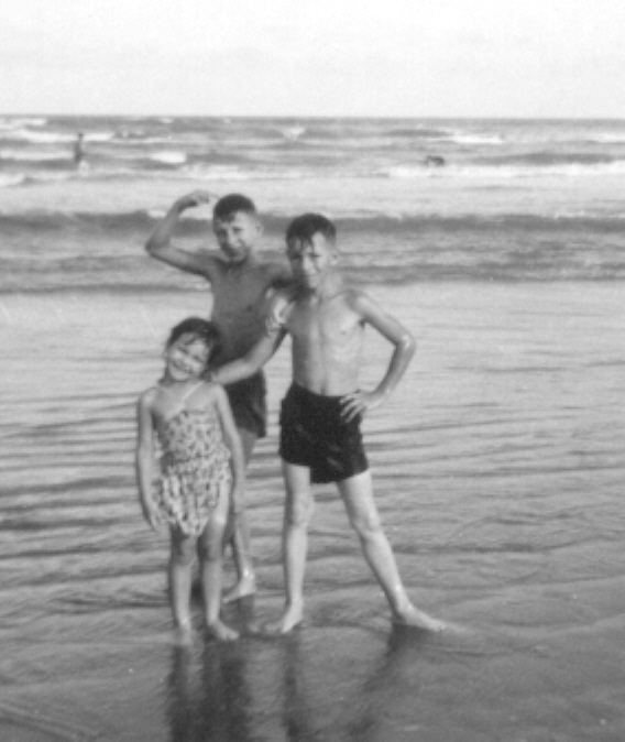 Van G., Dianne and Bryant Walker at the beach
